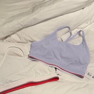 Lululemon Sports Bras - White & Lavender (Size 12)